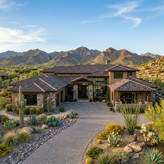 Dark-blend Barrel Tile Installation